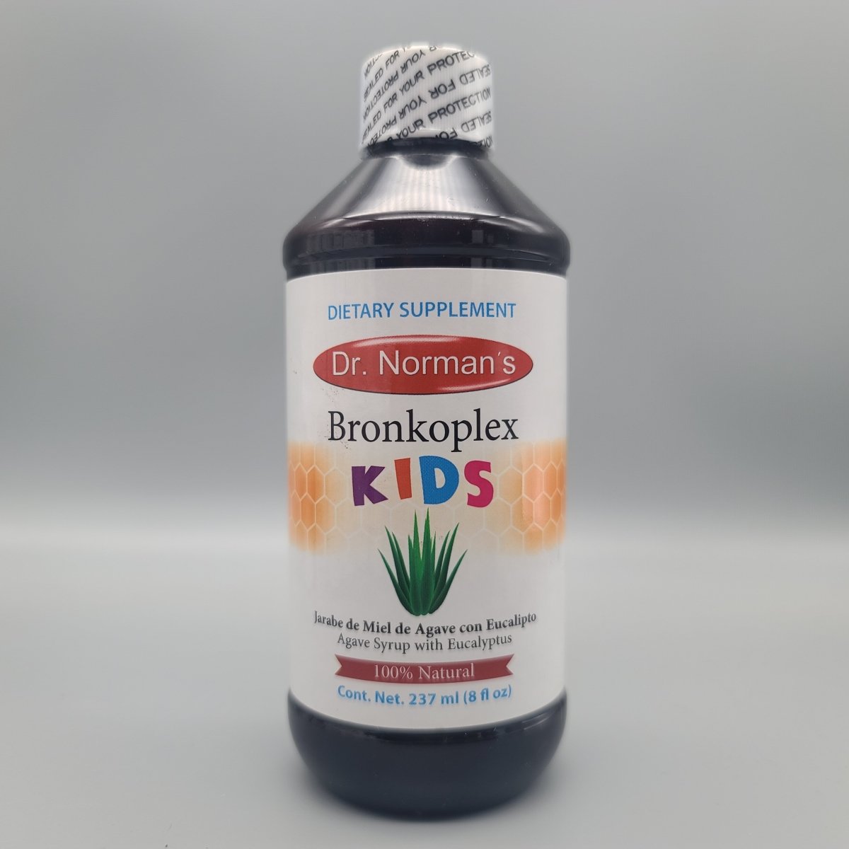 Bronkoplex Kids jarabe de miel de agave Dr. Norman para niños
