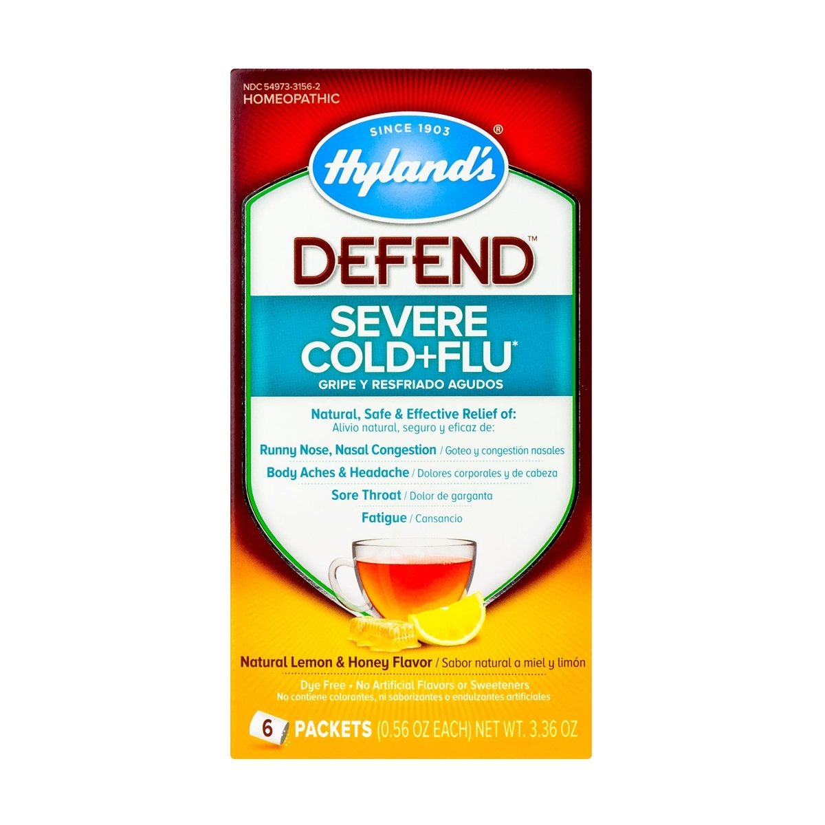 Hyland's Defend Cold + Cough Night 4 fl. oz. Homeopathic Remedies  