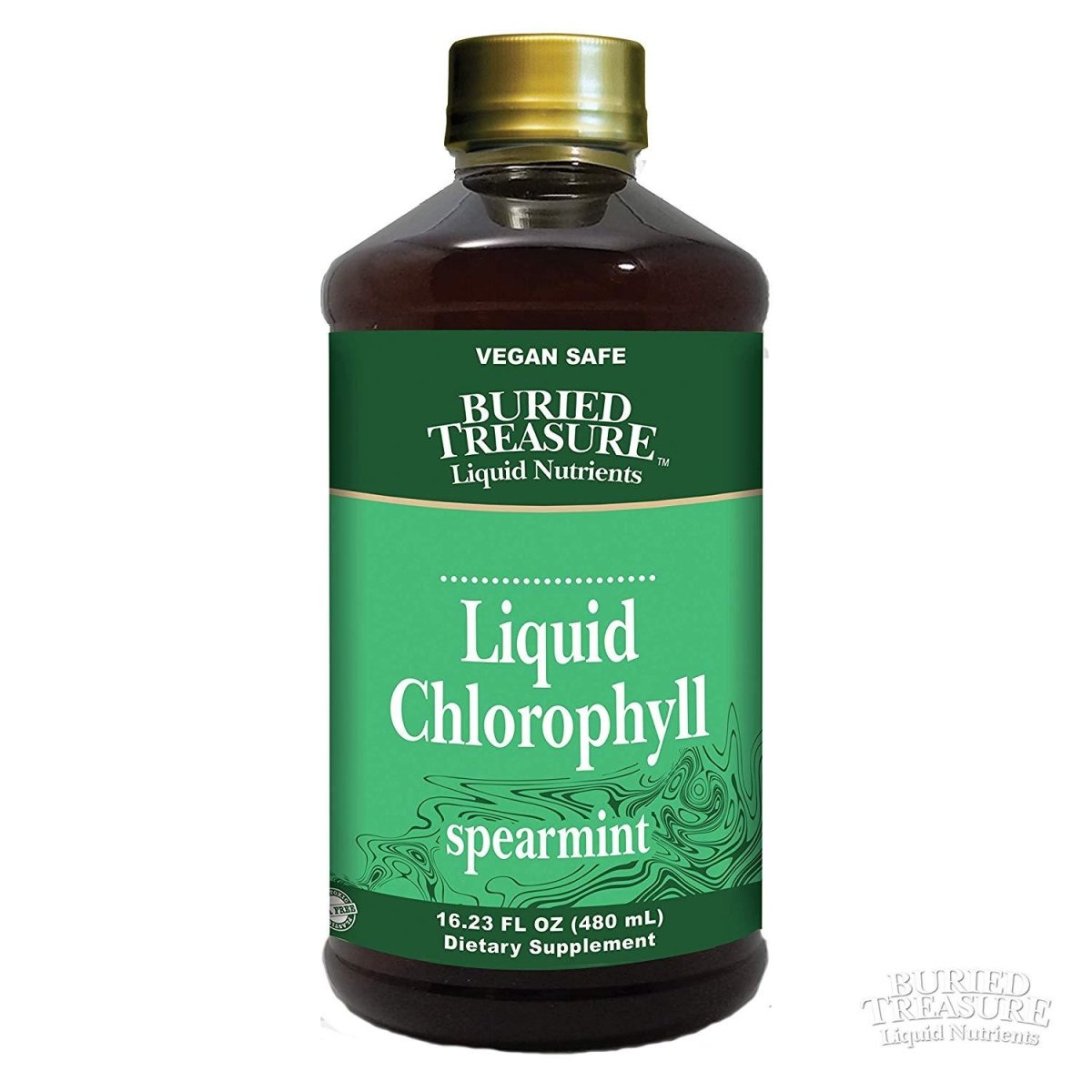 Clorofila líquida con hierbabuena Buried Treasure 16,23 fl oz vegana y sin gluten