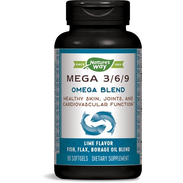 Mega 3/6/9 - Omega Blend - 1350mg - 90 Softgels - Nature's Way de Natures Way