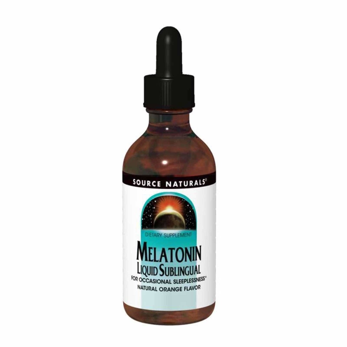 Melatonin Liquid 2 Oz Natural Orange Flavor de Source Naturals