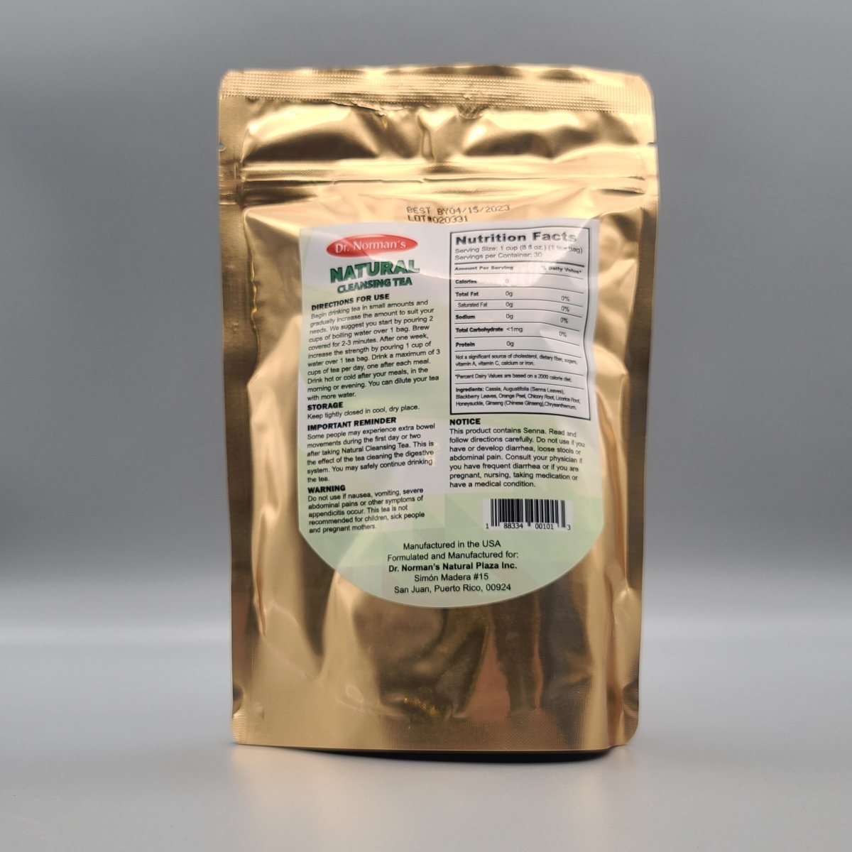 Natural Cleansing Tea - A Natural Solution for a Slimmer Body - 30 Bags