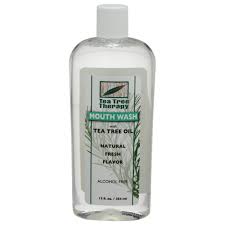 Natural Mouthwash Alcohol Free Tea Tree 12 OZ de Tea Tree Therapy