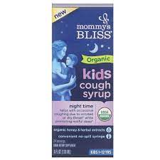 Organic Kids Cough Syrup & Mucus Relief Night Time 4OZ