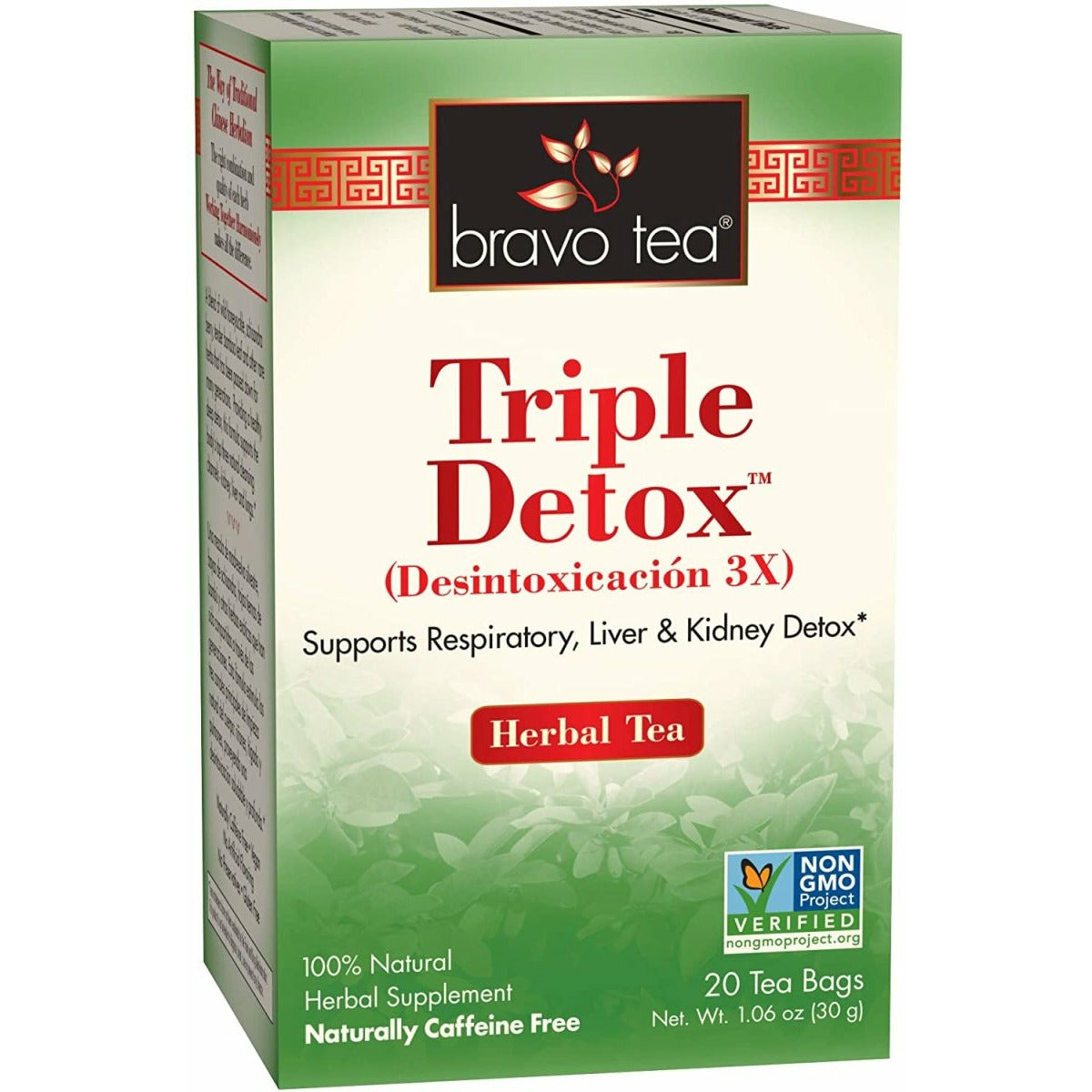 Triple Detox - Supports Respiratory, Liver & Kidney Detox - Herbal Tea - 20 Bags